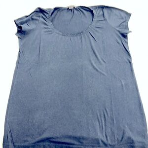 Vince VTG Heathered Navy Scoop Neck tee Shirt , Small